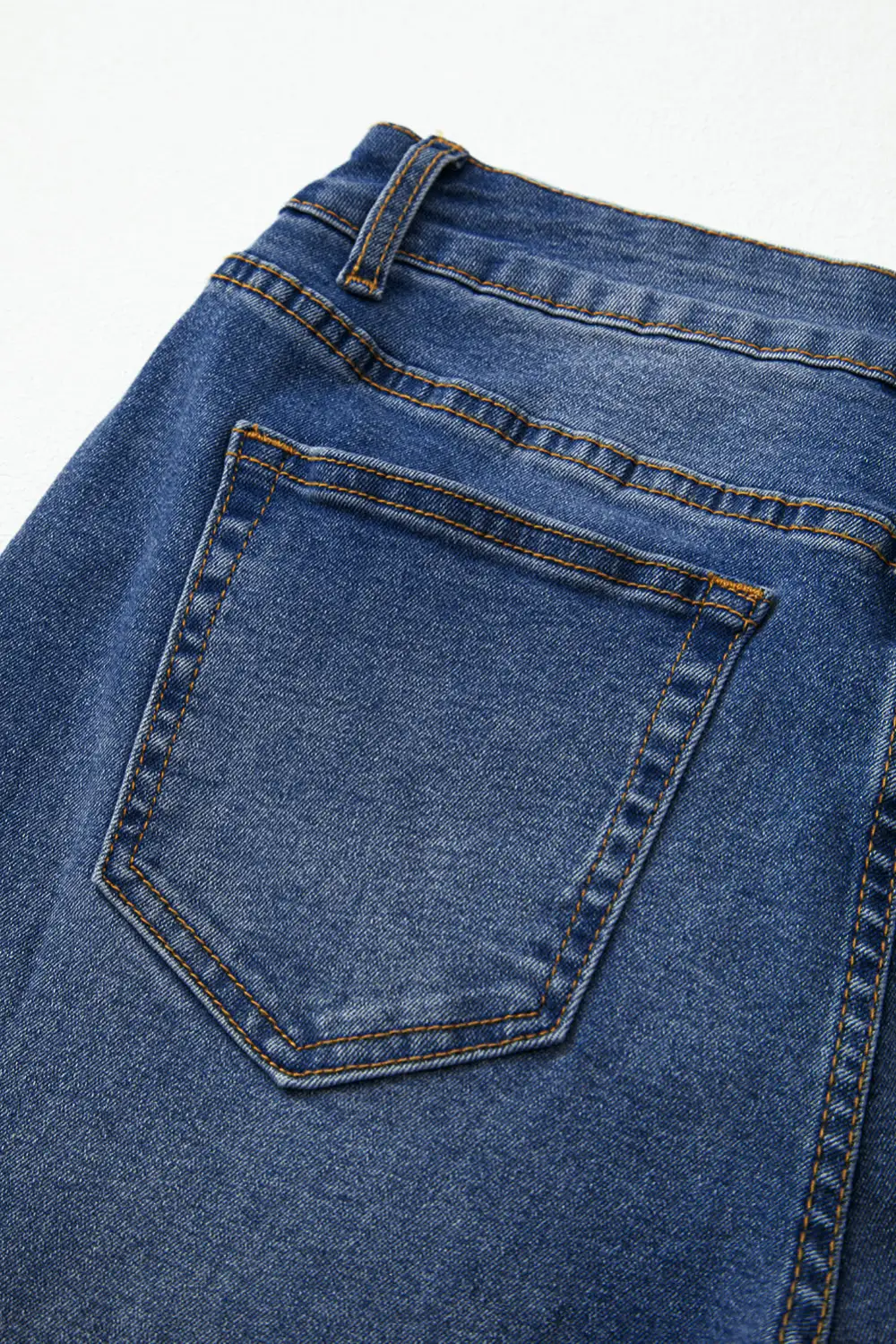 Raw Hem Unique Cuffs Straight High Rise Loose Jeans