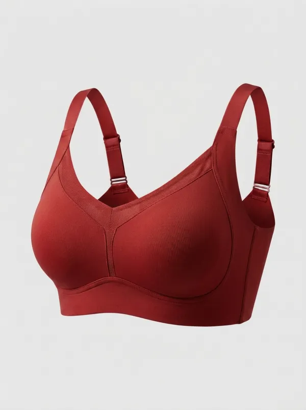 Women's Full-Coverage Seamless Molded-Cup Adjustable-Strap Bra