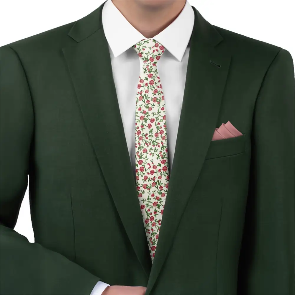 Distinctive Floral Pattern Necktie