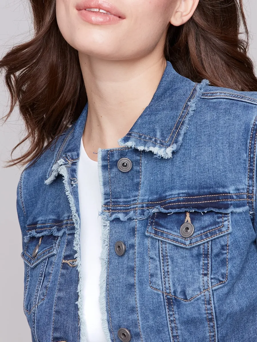 Women's Cotton Jacket With Multiple Pockets