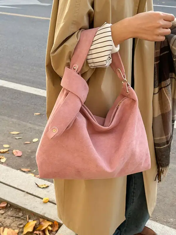Hobo Suede Shoulder Bag