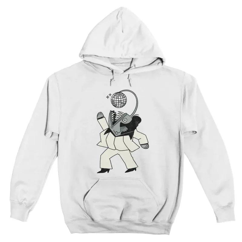 Men's Artistic Disco Monster Print Hoodie