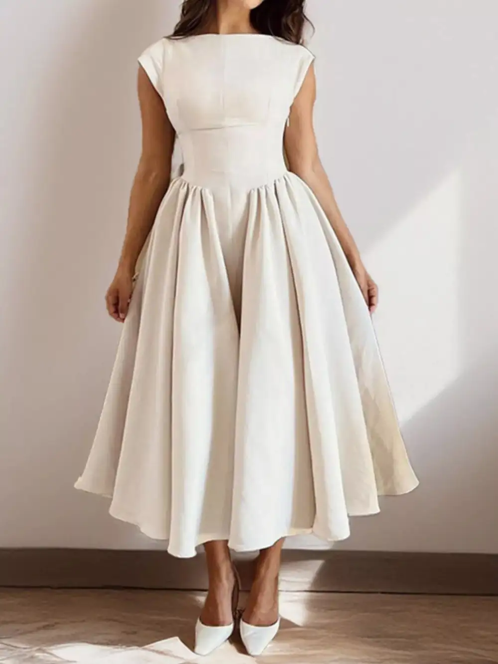 Cap Midi Dress