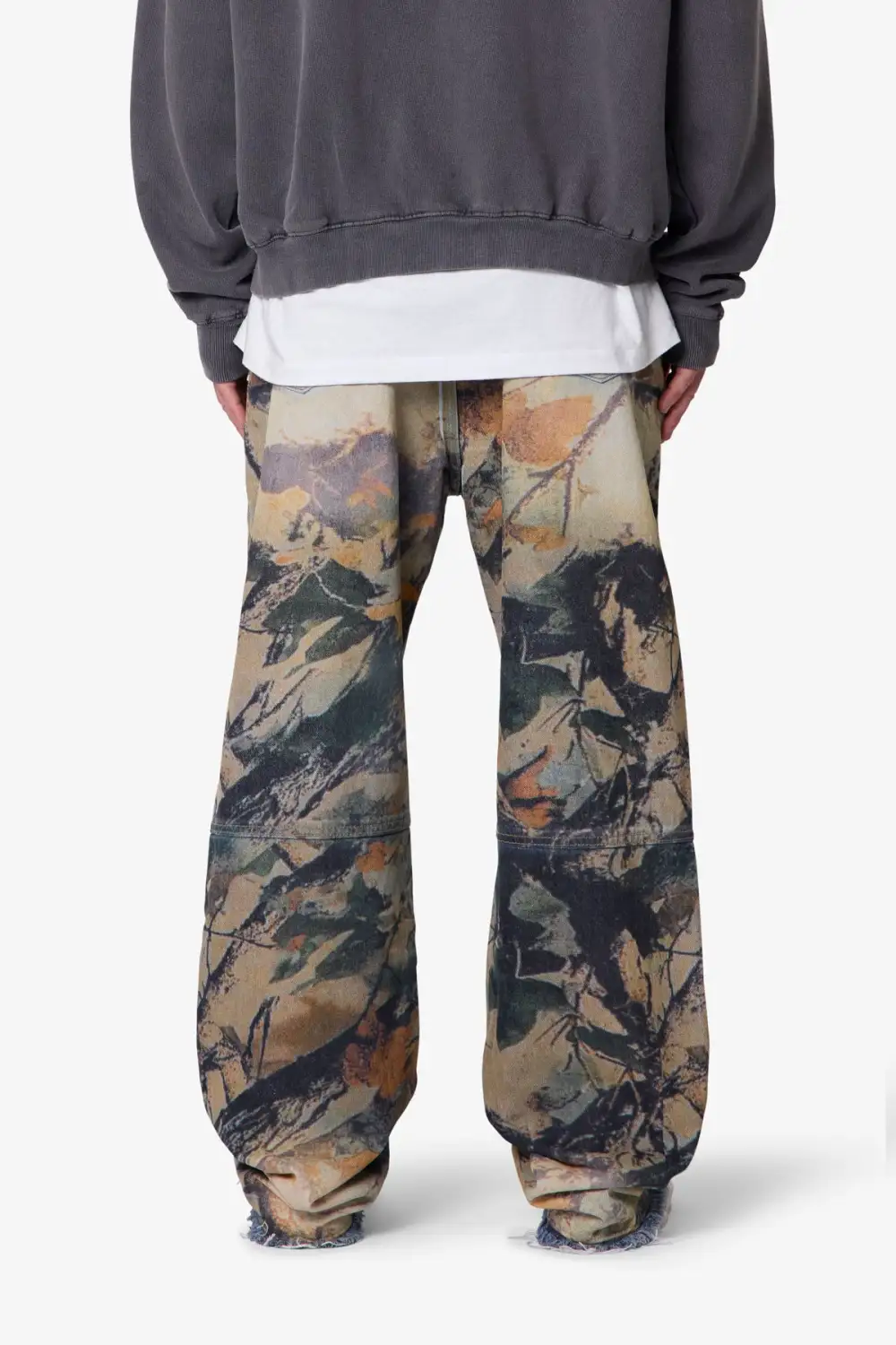 Patterned Ultra Baggy Jeans