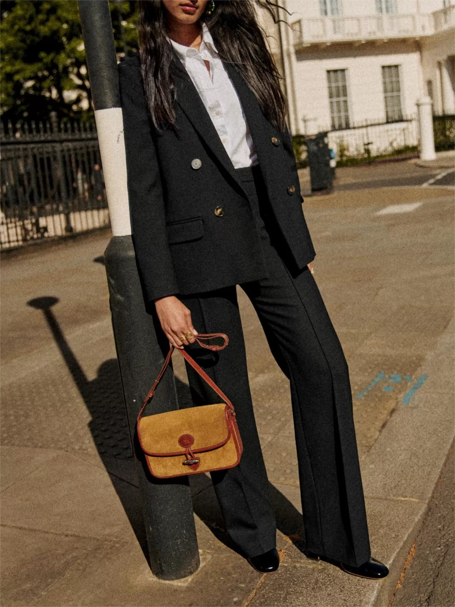 Black Double Breasted Suit Jacket