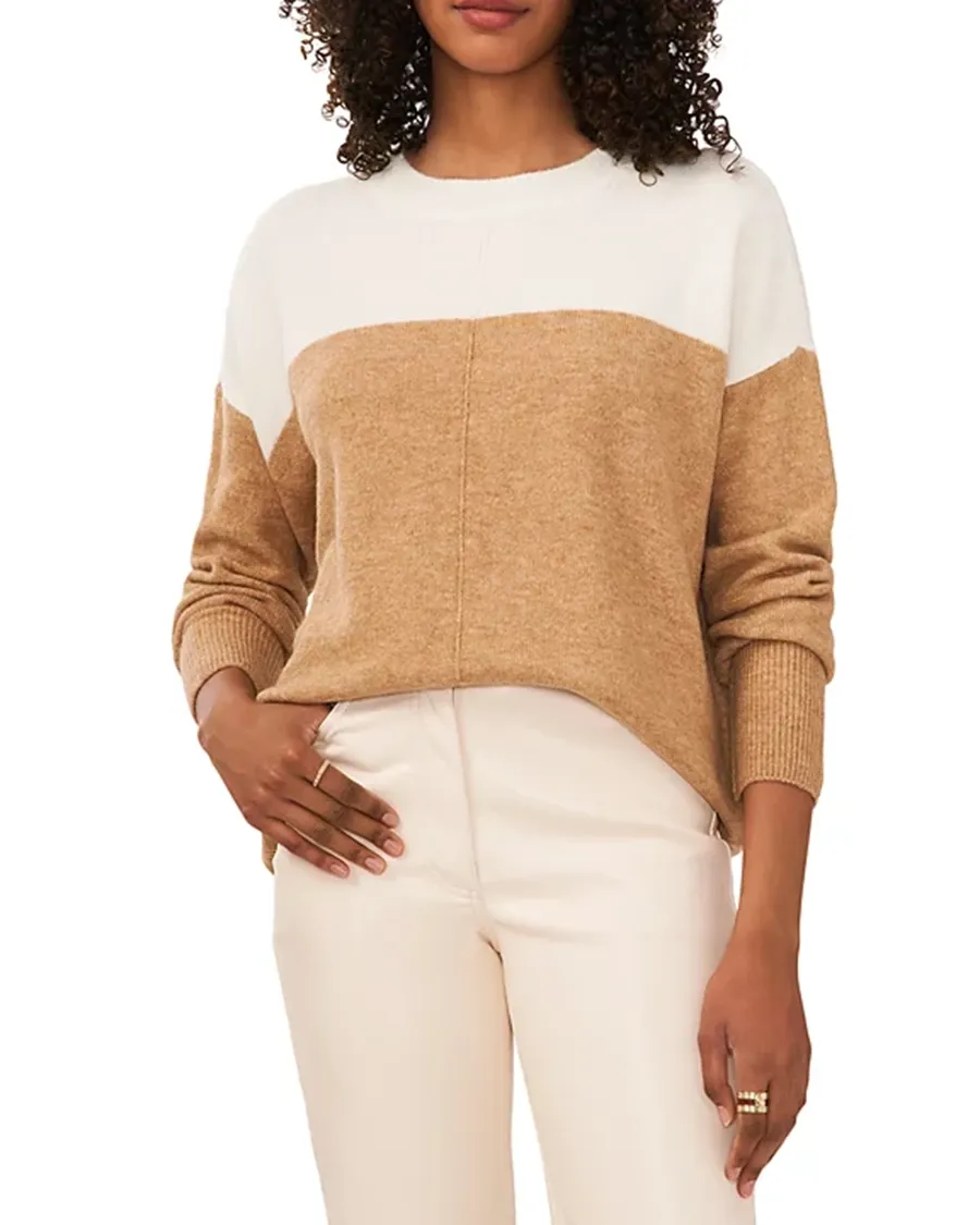 Pullover Color Blocked Sweater