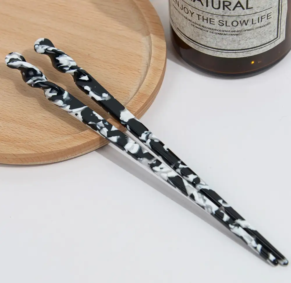 Simple Marbled Hair Pin