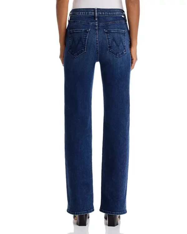 Mid Waist Bootcut Leg Silhouette Jeans