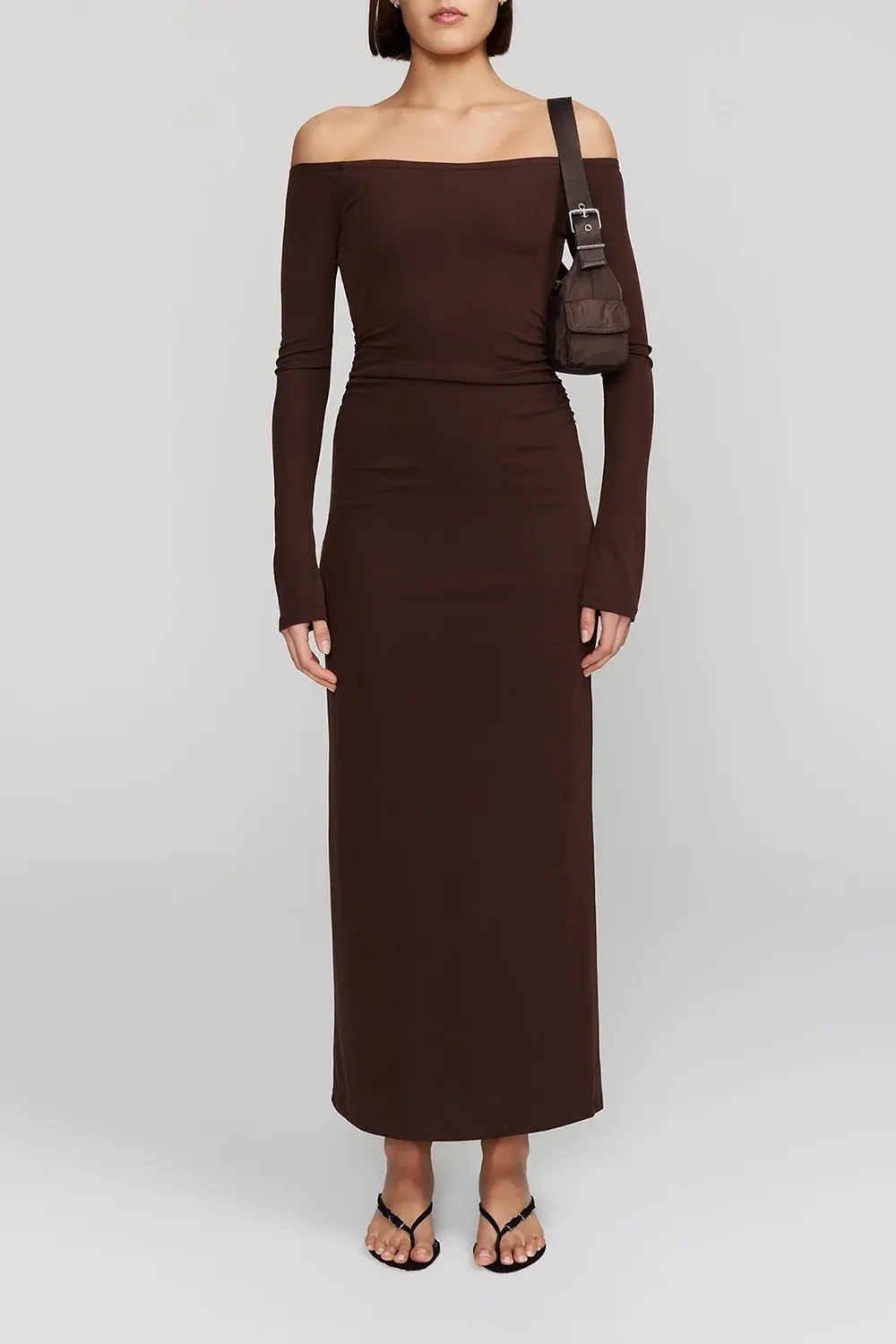 Off Shoulder Midi Dress