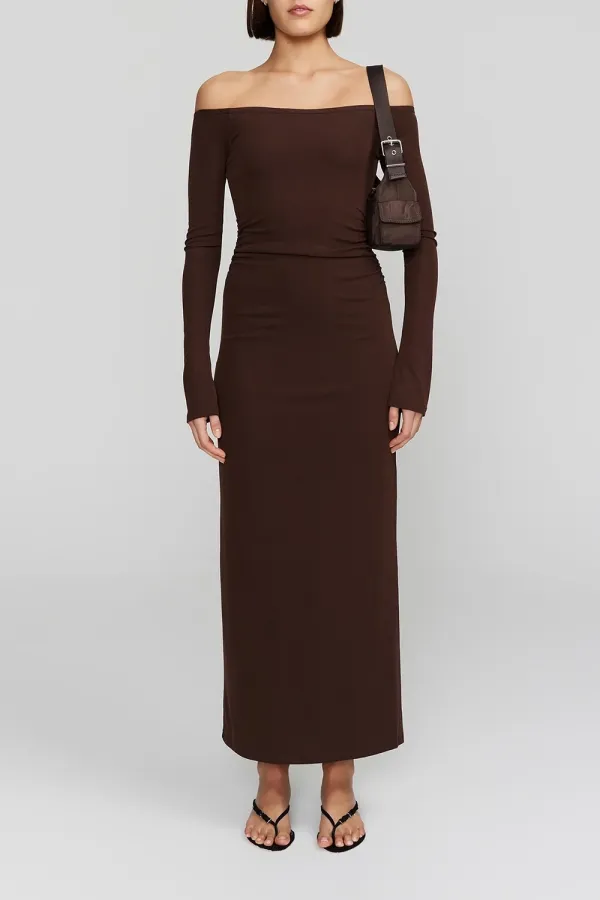 Off Shoulder Midi Dress