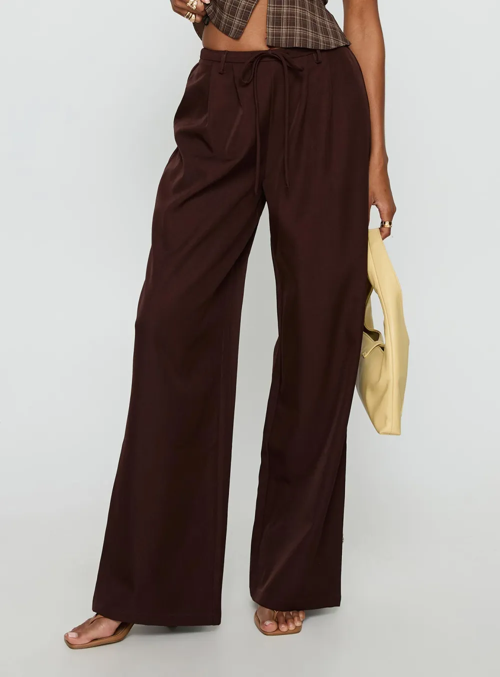 Idolised Pleated Straight Leg Pants