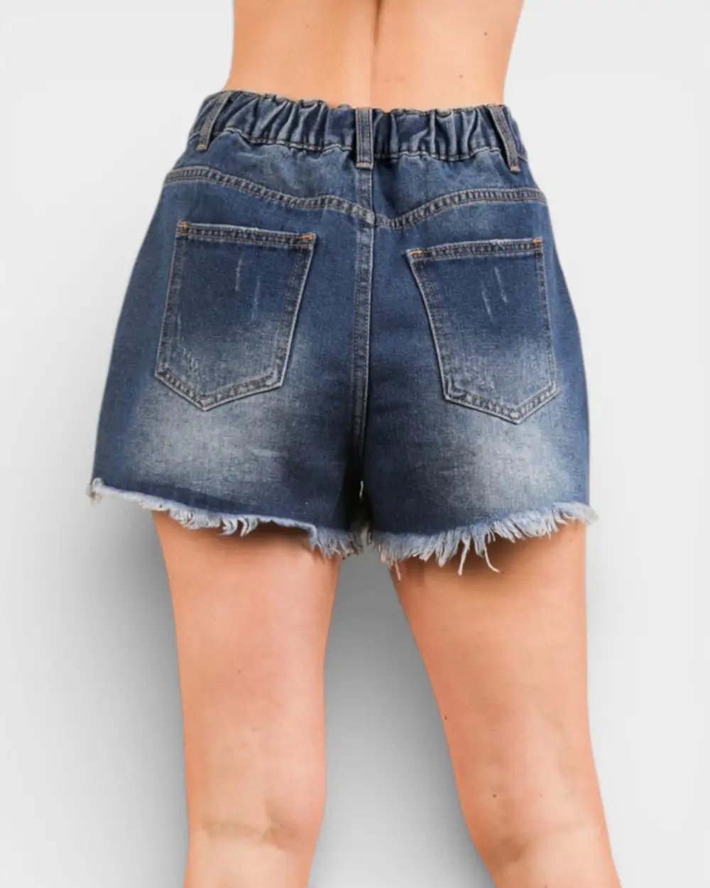 Patriotic Distressed Denim Shorts