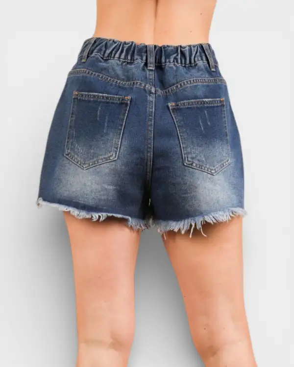 Patriotic Distressed Denim Shorts