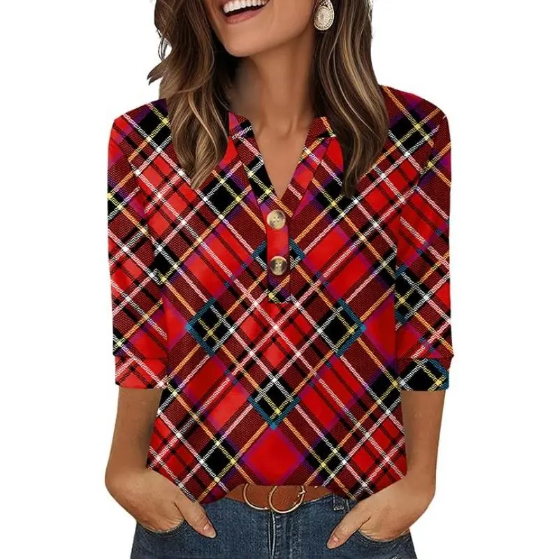 Womens Tops 3/4 Sleeve Heley Shirts