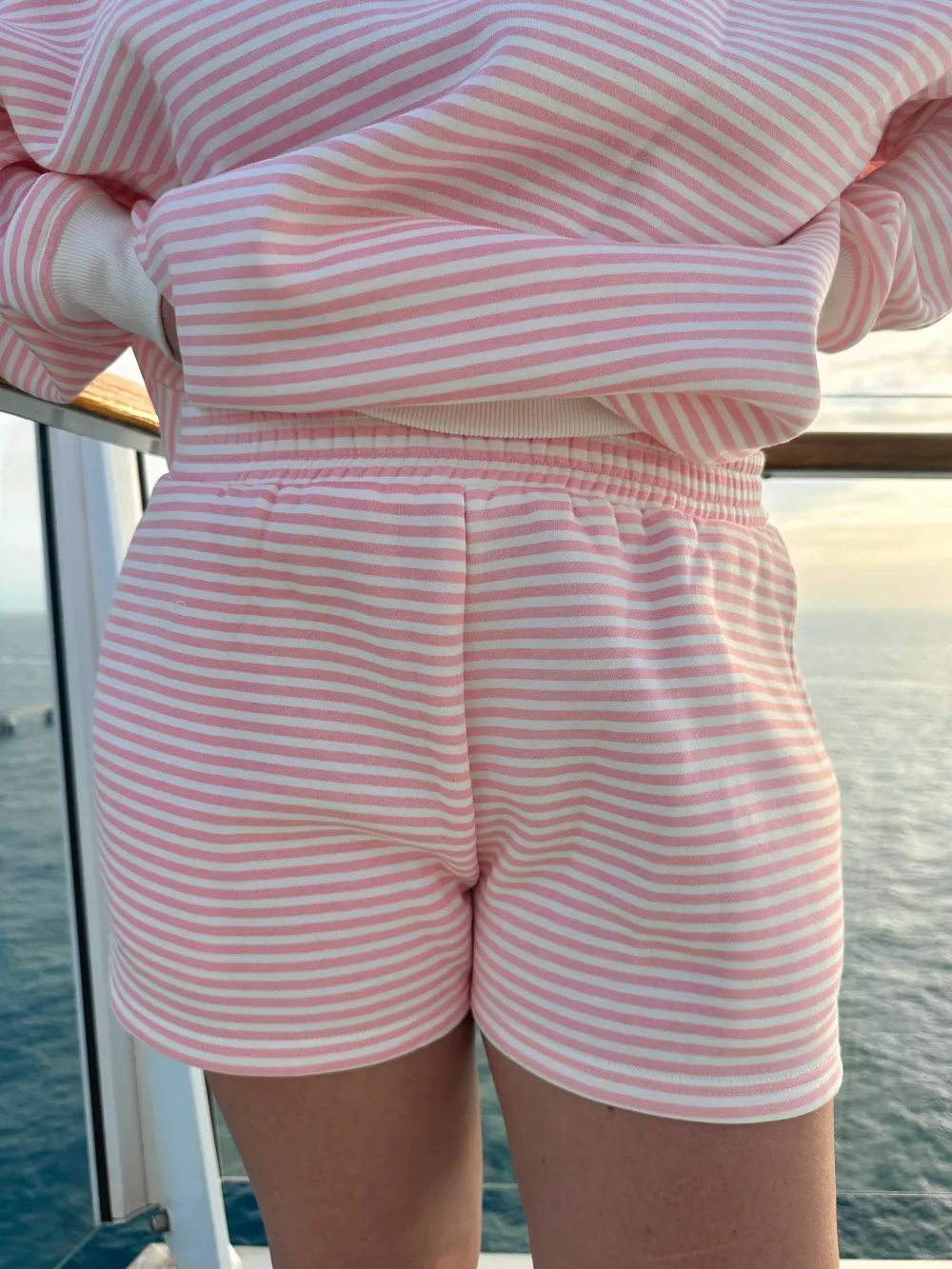 Modern Striped Casual Shorts