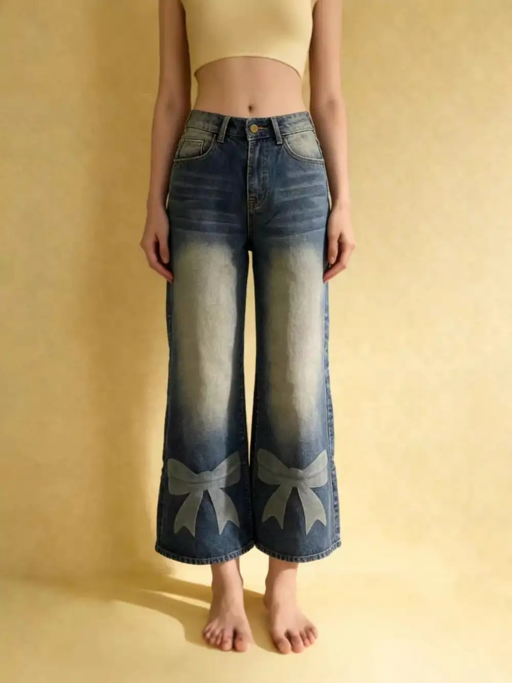 Breezy Sleeveless Denim Jeans