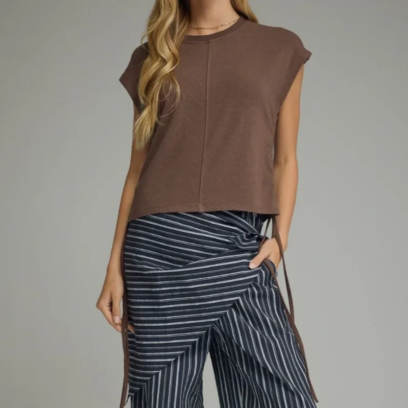 Drawstring Side Top