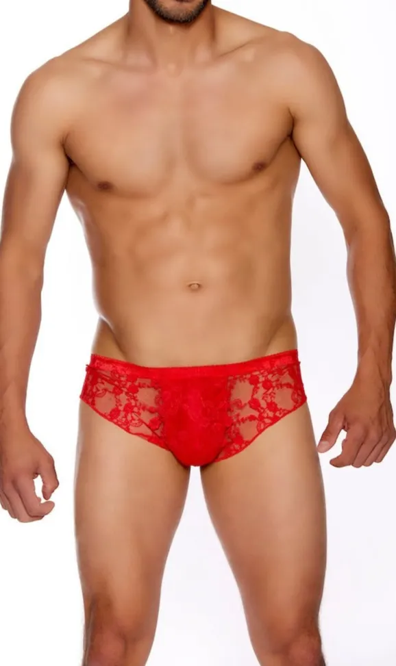 Lace Contoured Men's Boyshorts
