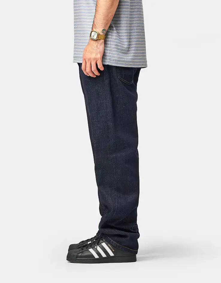 Men's Rinsed Relaxed Stretch Denim Jeans