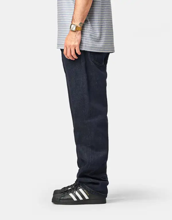 Men's Rinsed Relaxed Stretch Denim Jeans