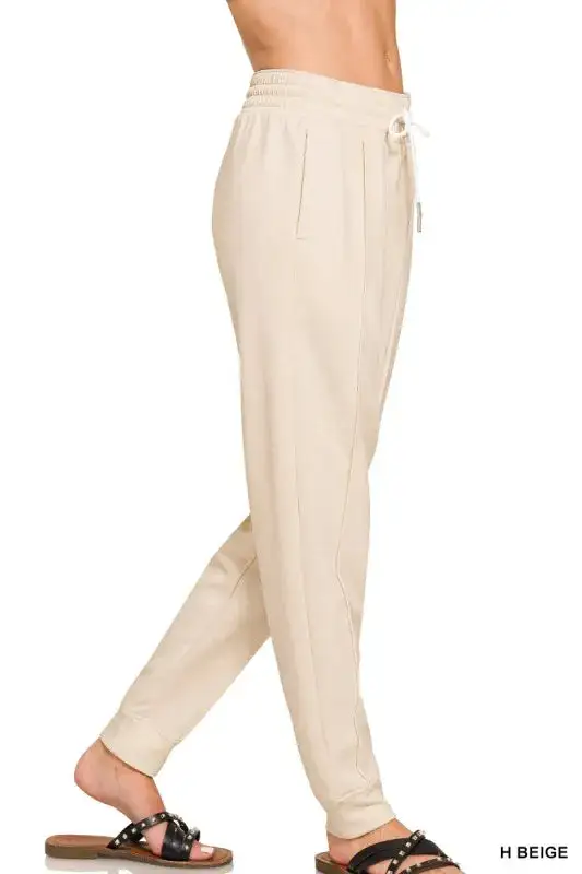 Drawstring Scuba Sweatpants Pocket Joggers Jogger Pants