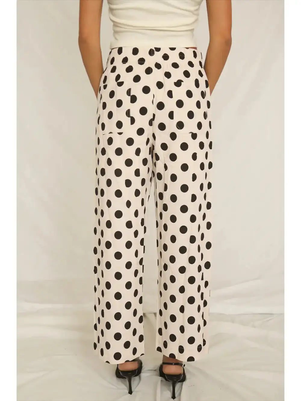 Roomy Zip Flowy Casual Pants