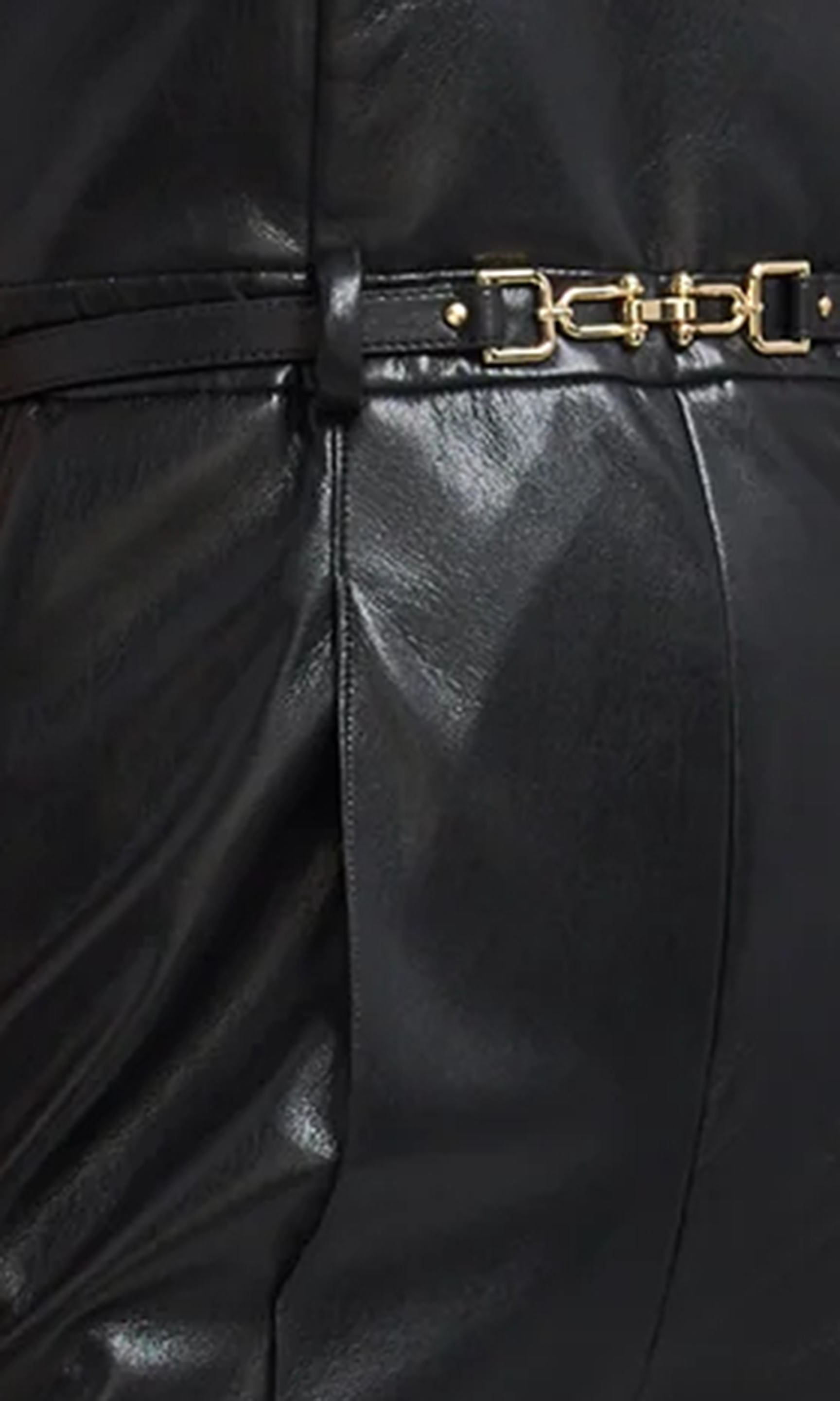 Black Tube Top Shiny Jumpsuit