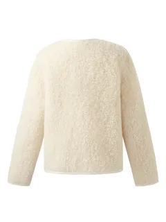Eco-friendly Fur Women Crop Jacket