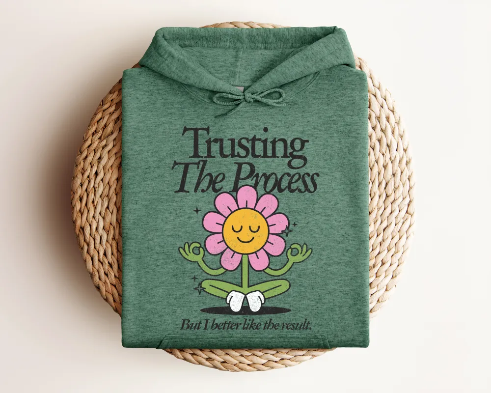 Process Motto Graphic Pullover Hoodie