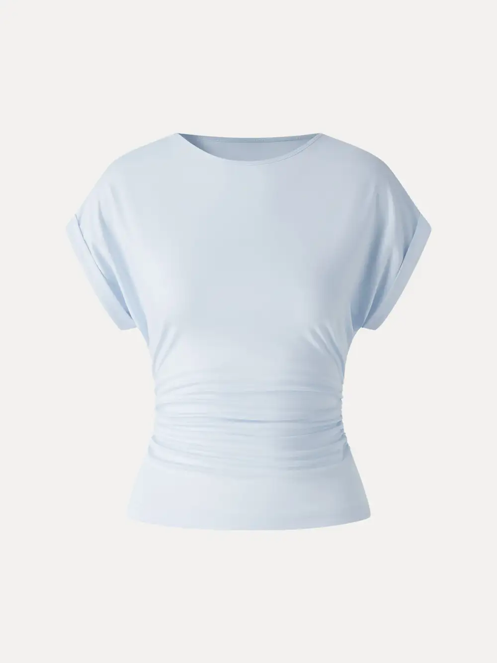 Round Neck Ruched Tee