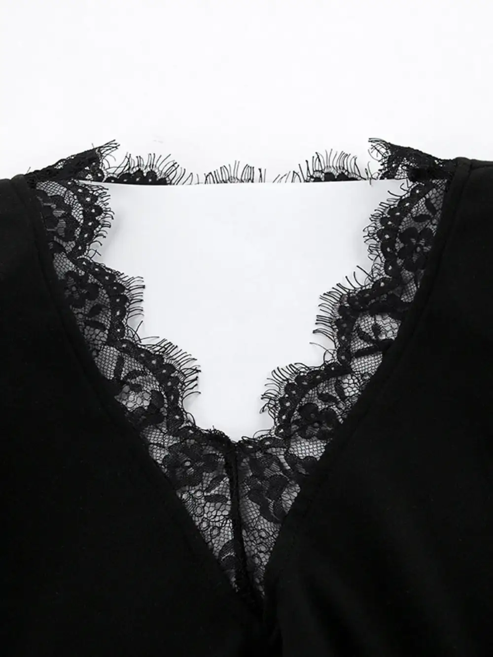 Balanced Detail Lace Mini Dress