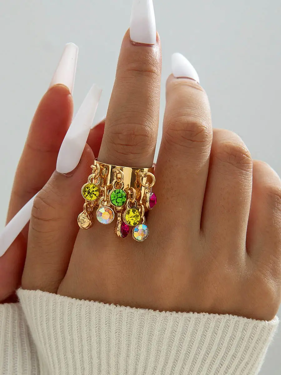 Geometric Alloy Casual Ring