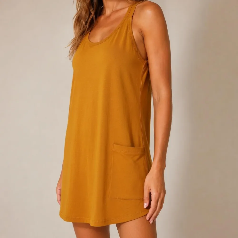 🔥Women's Casual Tank Dress with Built-in Shorts & Pockets