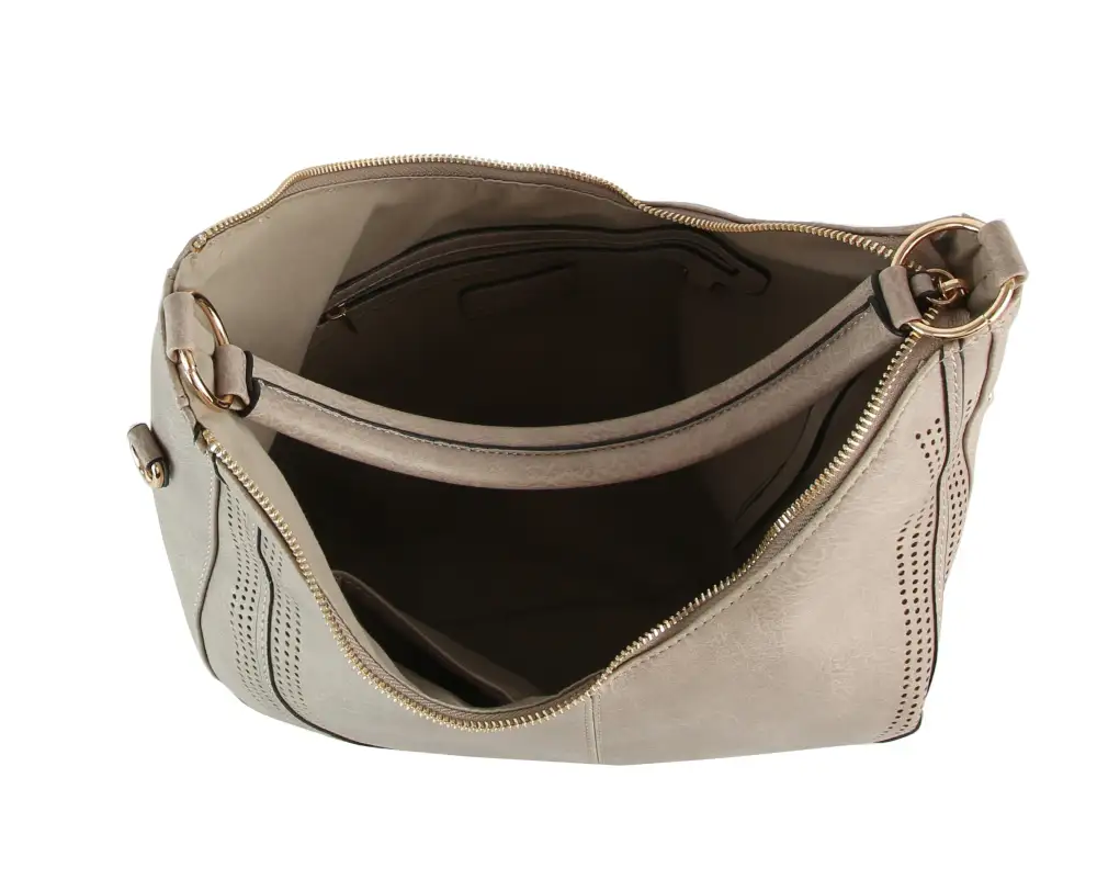 Modern Detail Hobo Shoulder Bag