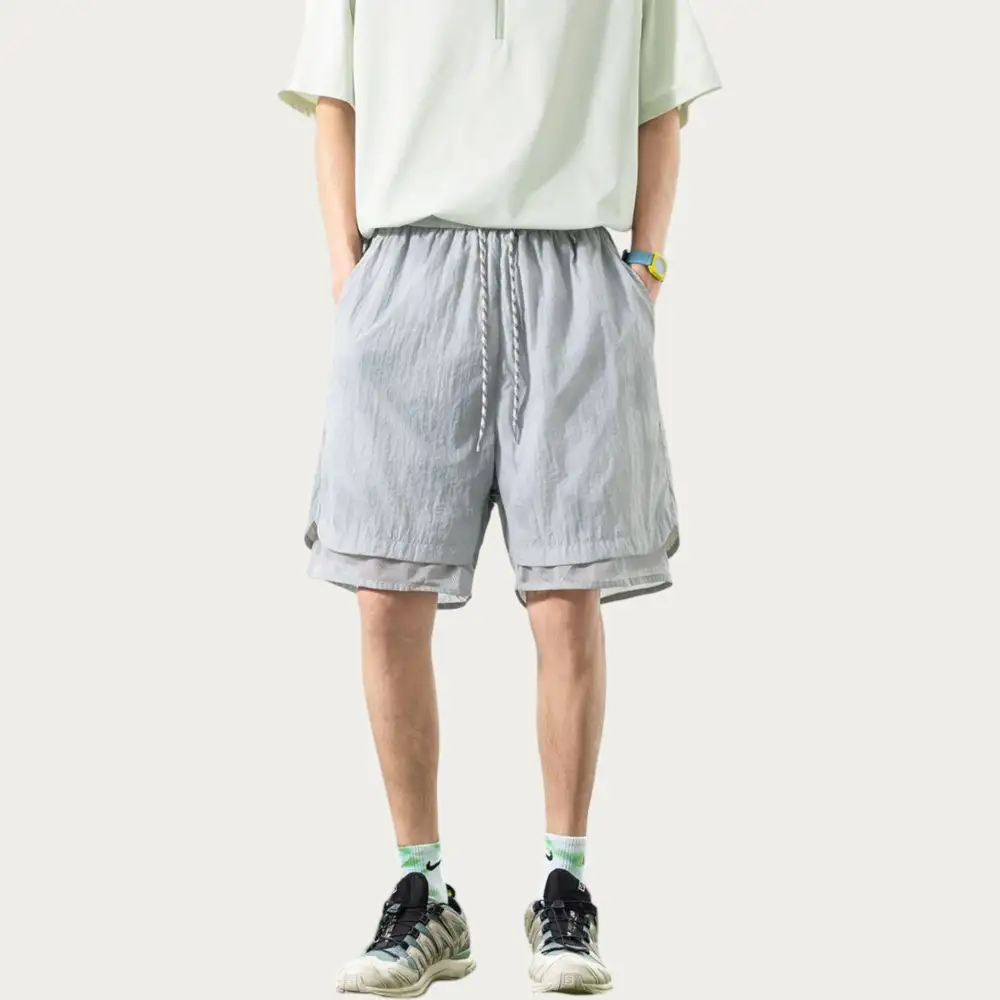 Drawstring Lightweight Mesh Men's Athletic Shorts