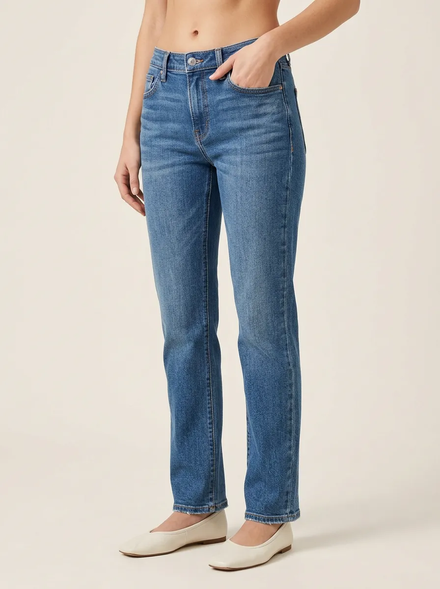 Soft Shape Mid Rise Jeans