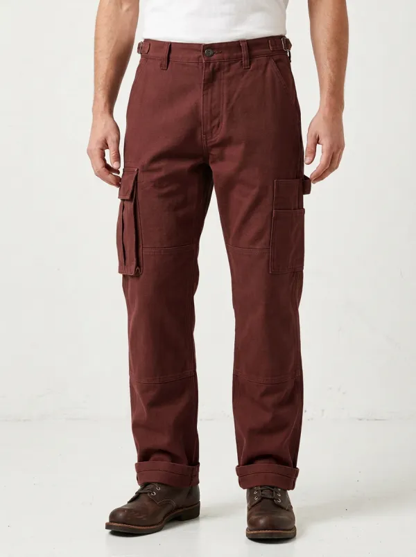 Men's Olive Green Utility Multi-Pocket Cargo Pants