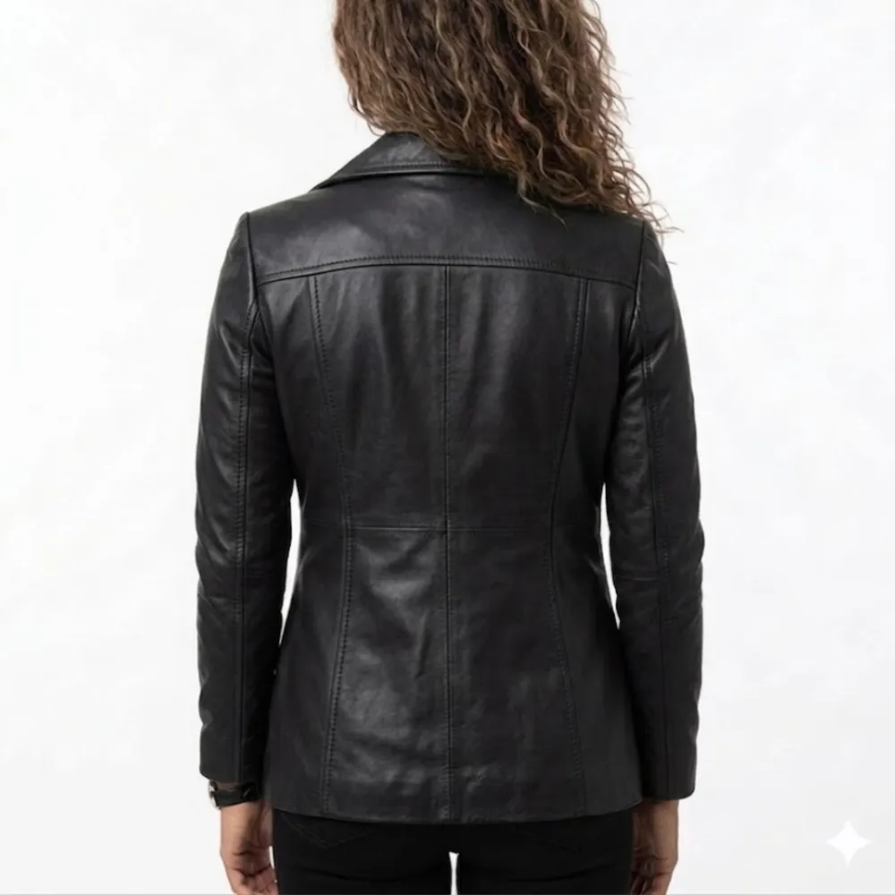 Winter Sheepskin Leather Coat