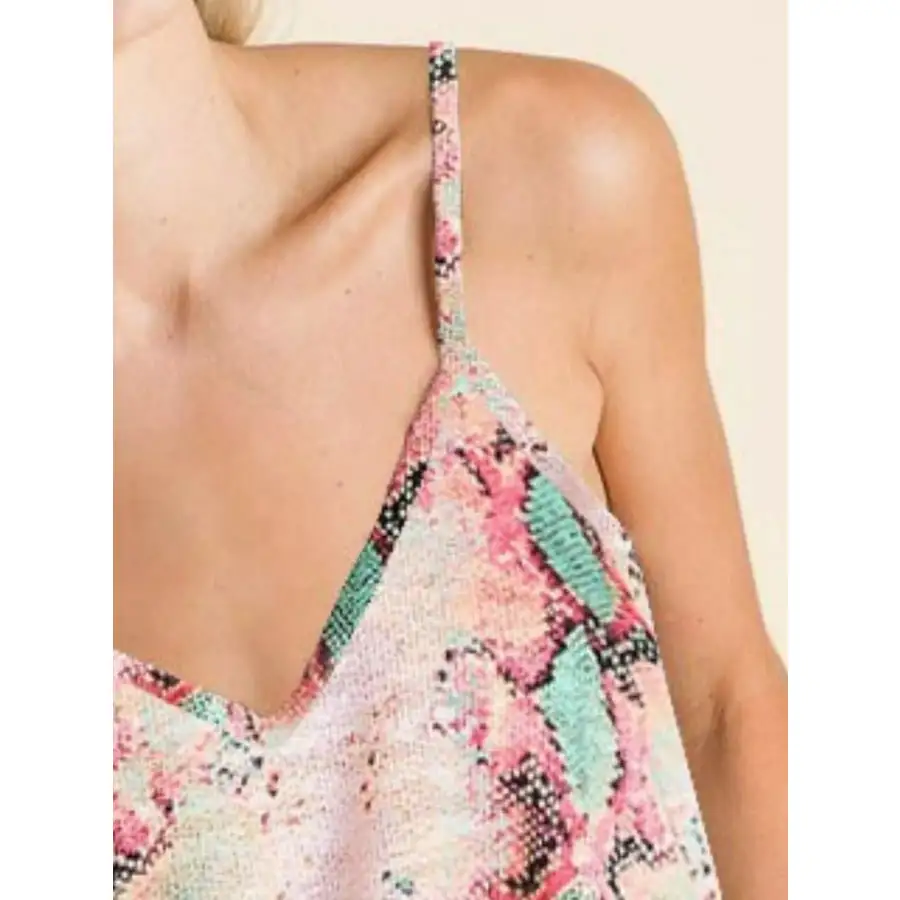 Snakeskin Low Gauge Sleeveless Top