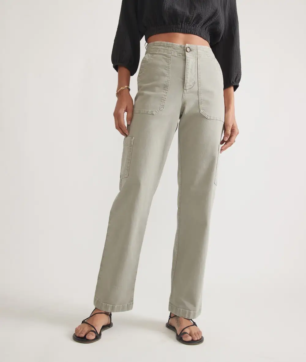 Khaki Cargo Utility Pants