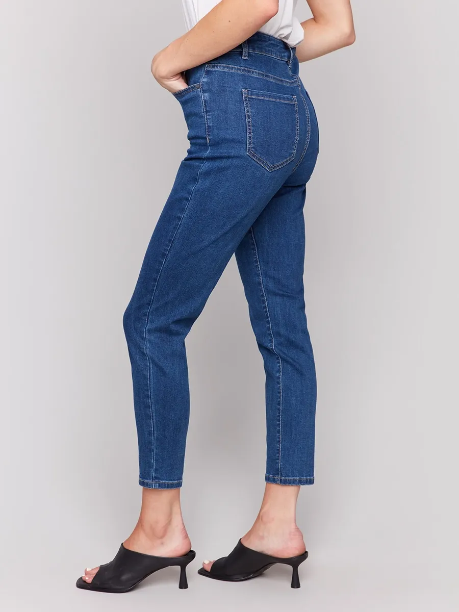 Soft Skin-Friendly Straight-Leg Slim Jeans