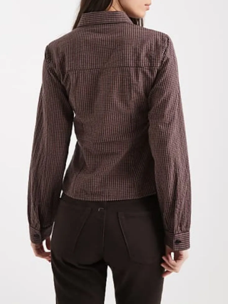 Fitted Gingham Shirt