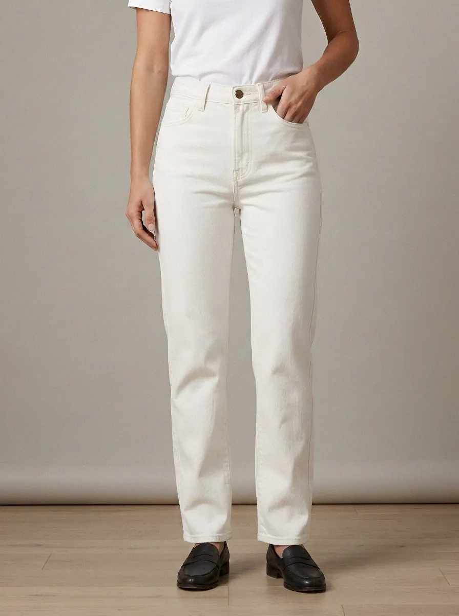 Soft-Structure High-Rise Denim Jeans