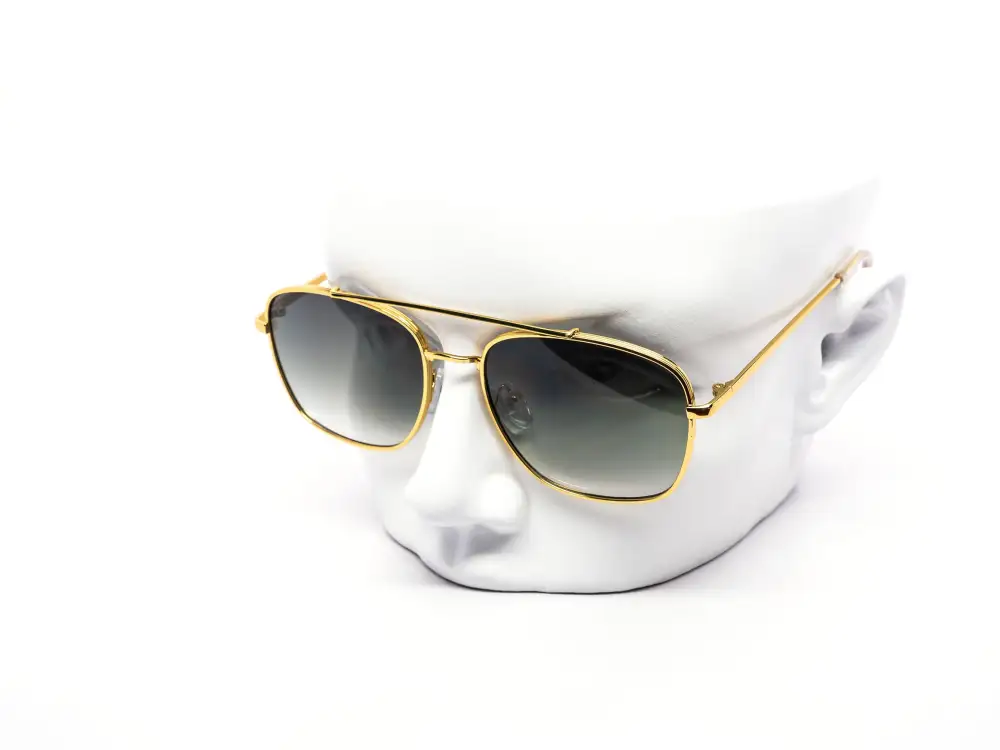 12-Pack Modern Square Aviator Gradient Metal Sunglasses