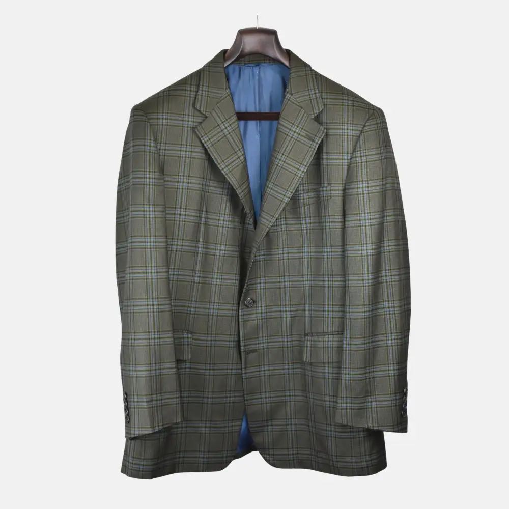Smart Casual Checkered Wool Blazer Jacket