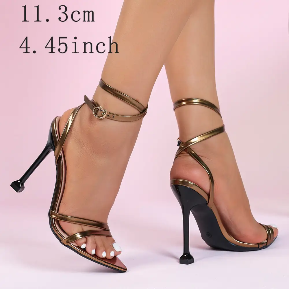 Square Toe Stiletto Sandals