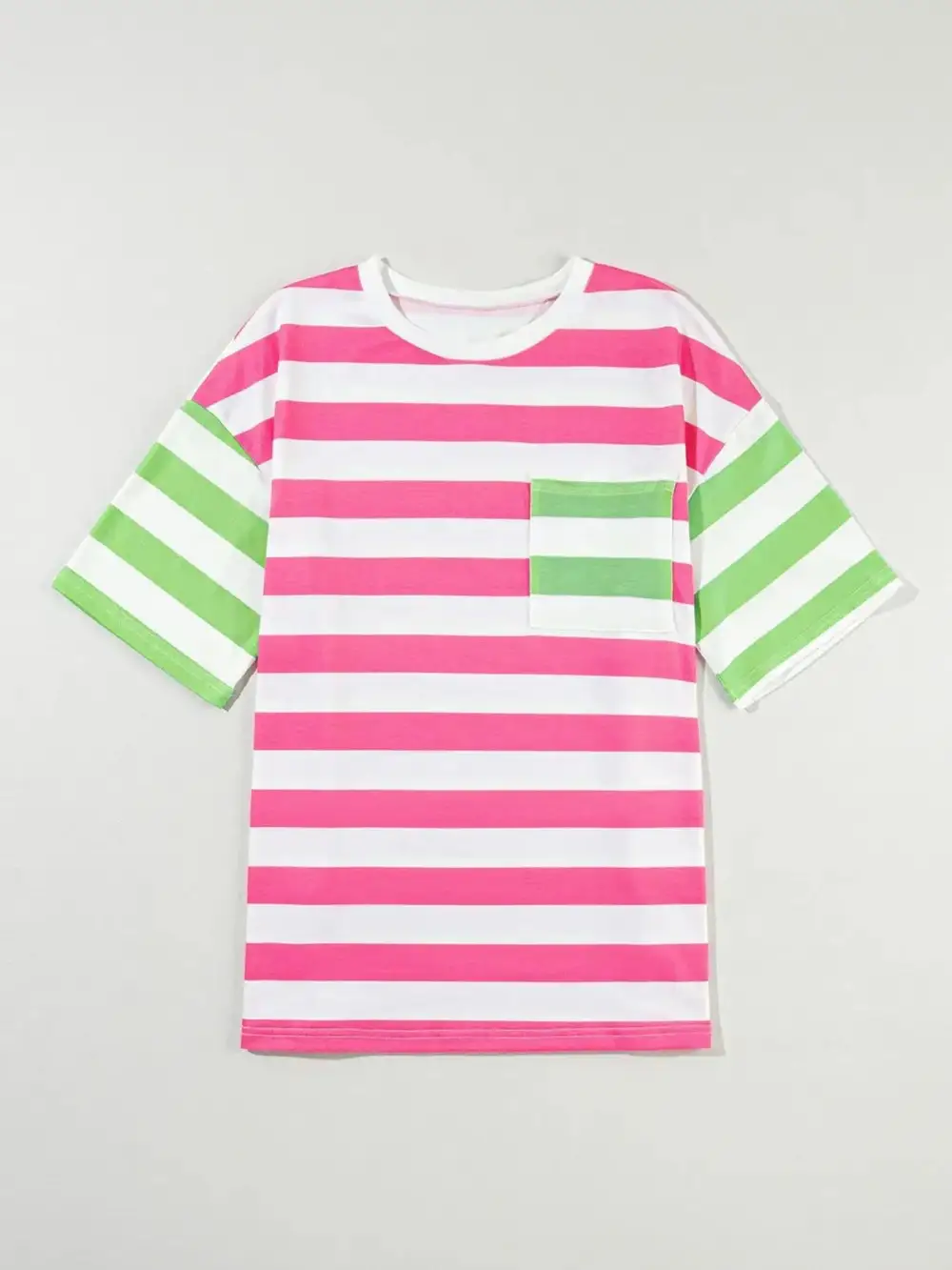 Relaxed Short-Sleeve Striped T-Shirt