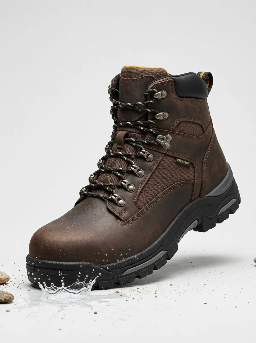 Modern Hiking Outdoor Finish Men' Waterproof Work Boots