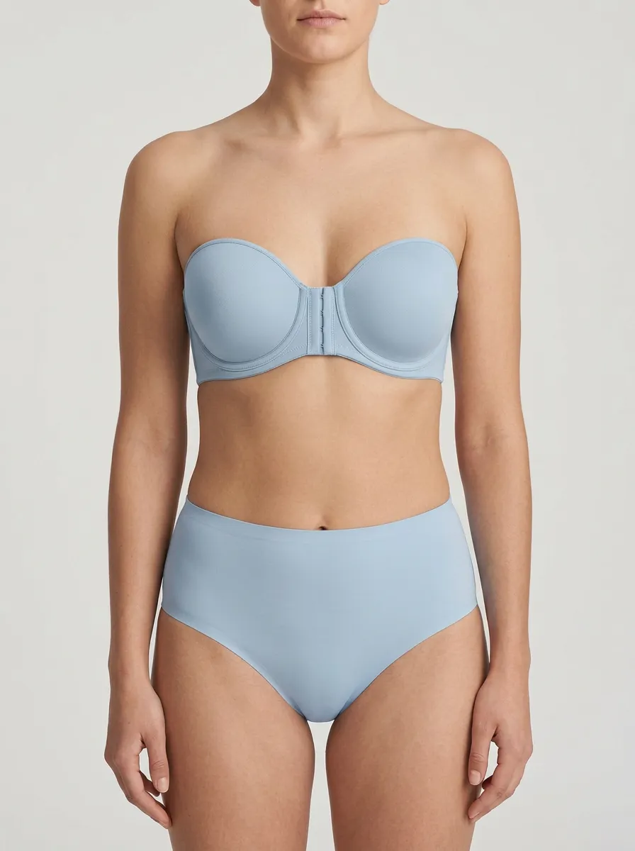 Women's Tonal-Stitch Underwire Front-Closure Strapless Bra
