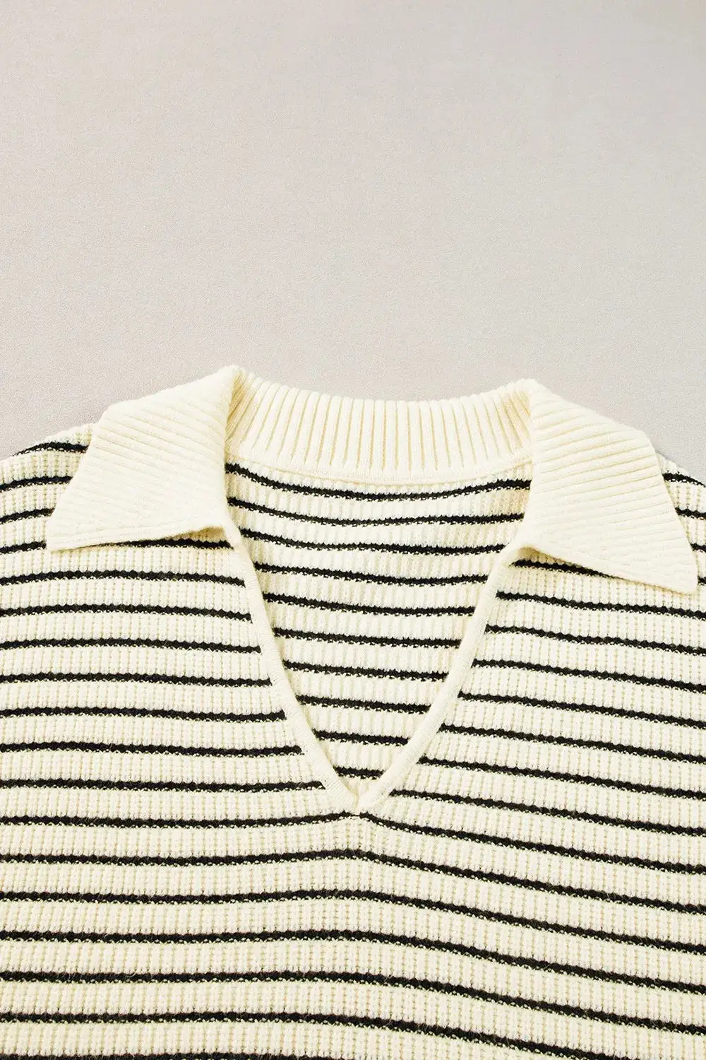 Striped Collared Neck Tank
